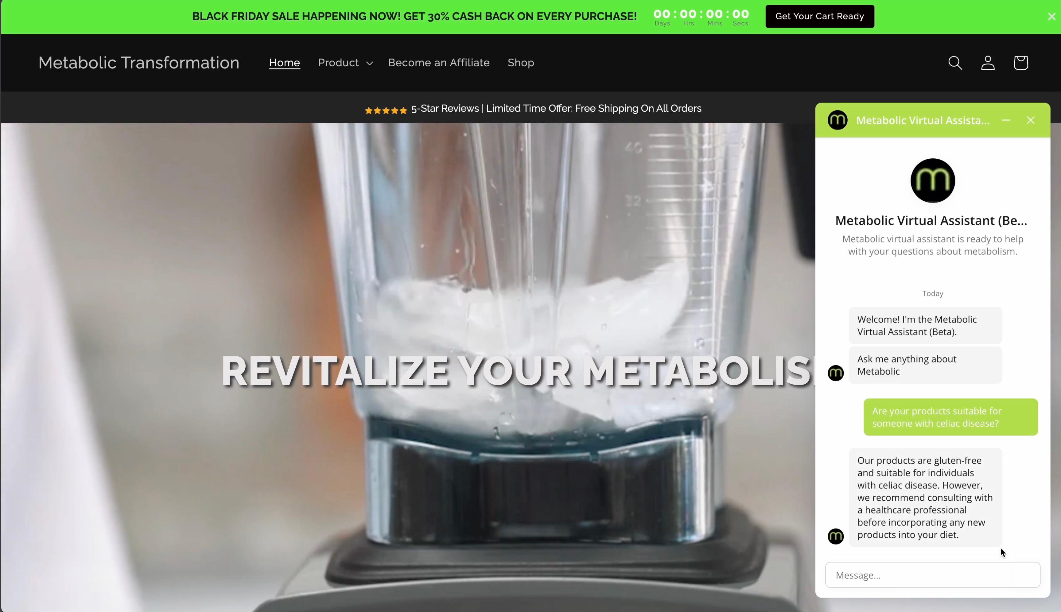 Metabolic-Shop Chatbot